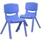 Flash Furniture Blue Plastic Stackable School Chair with 12" Seat Height, PK2 2-YU-YCX-001-BLUE-GG - alternate 10